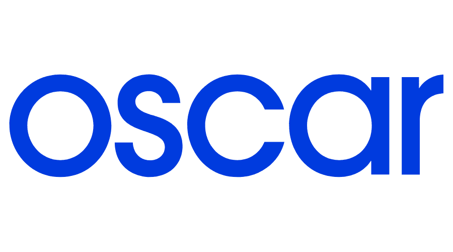 The word "oscar" is written in bold, lowercase blue letters on a white background, reflecting a modern approach to behavioral health in Nashville TN.