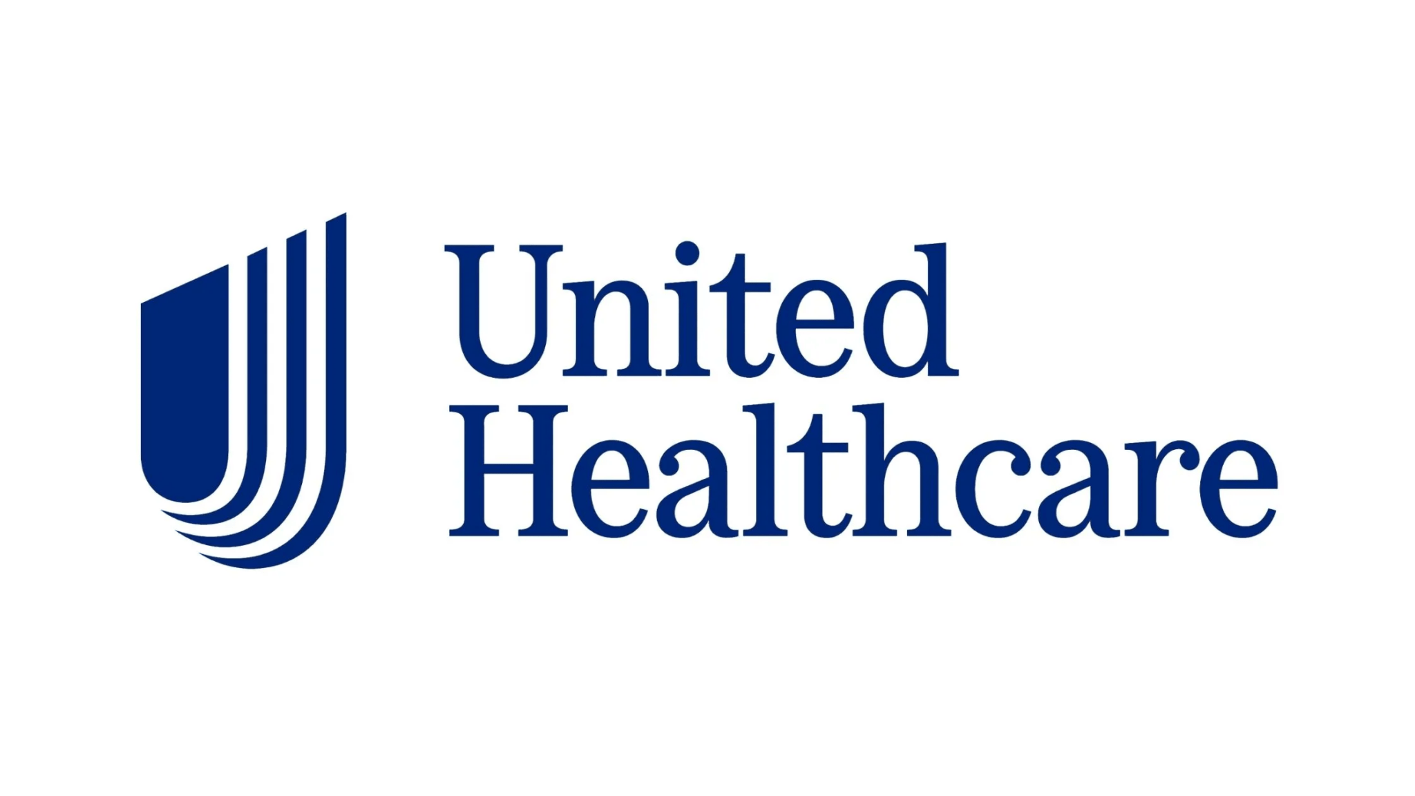 UnitedHealthcare logo with a stylized blue shield on the left and the words "United Healthcare" in blue text to the right on a white background.